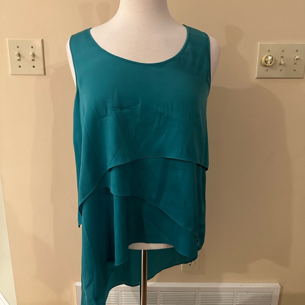 BCBGMaxAzria Teal Karlie Top